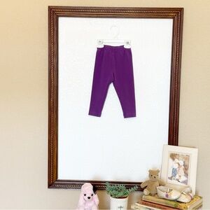 Hanna Andersson EUC 2011 Vibrant Purple Leggings Size 2T 80 cm